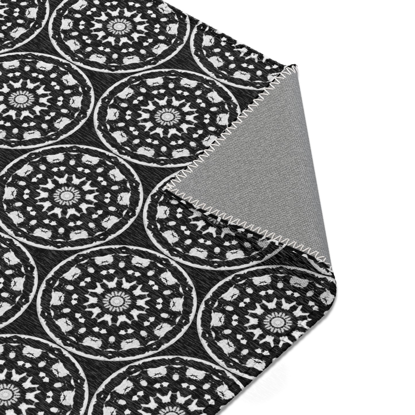 STMPUNK Cymatic Area Rug (Black) - Modern Home Decor