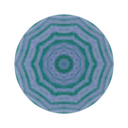 "GR33N3RY" Cymatic Round Rug