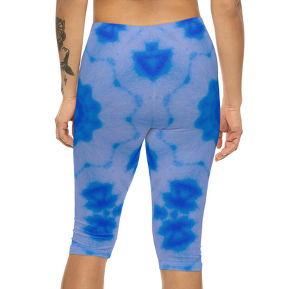 Women's "BLU3DR3AM" Capri Leggings