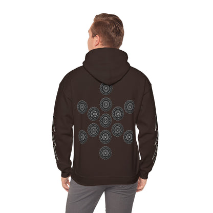 Men's 3ETD Noir "TRIBAL" Cymatic Print Hoodie