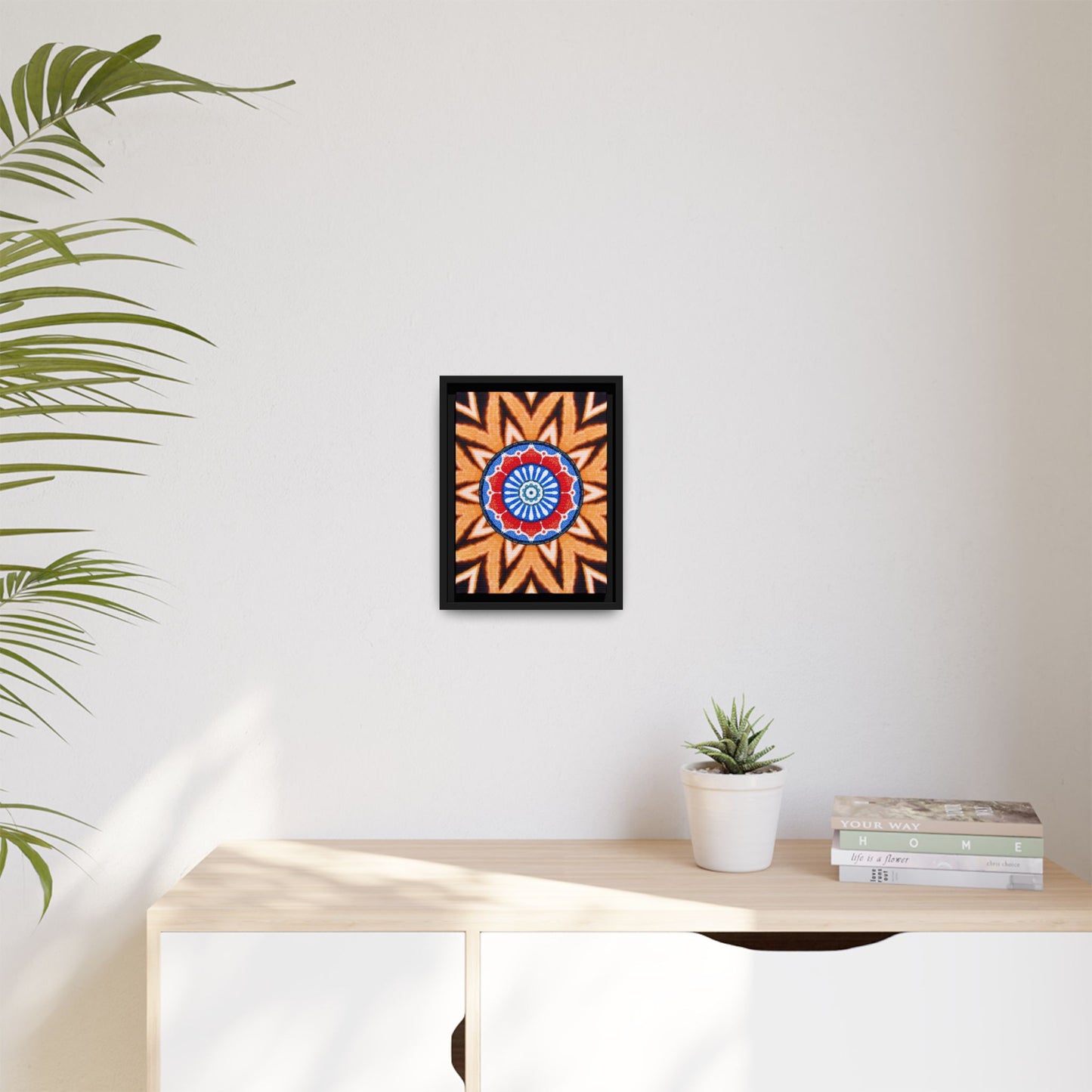 "KABBA" Matte Canvas, Black Frame