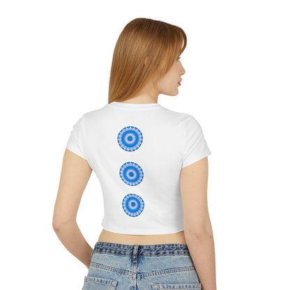 Women's "E-VEIL EYE" Cymatic Print Baby Tee