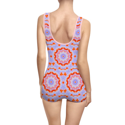 Women’s "NEBU" Cymatic AOP Vintage Swimsuit