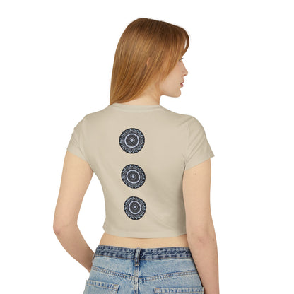 Women's "MAYA" Cymatic Print Baby Tee