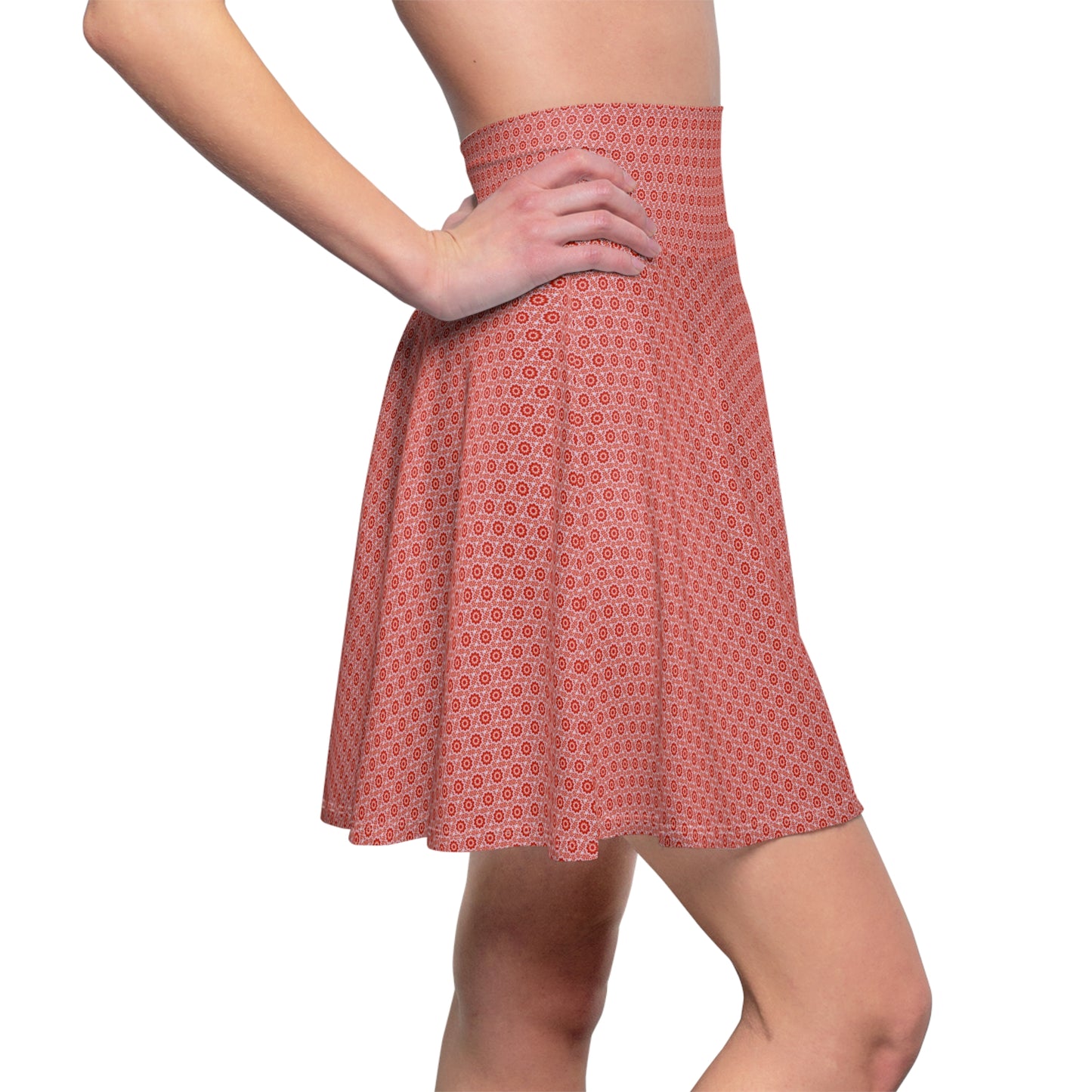 Women's Cymatic AOP Skater Skirt (SACRAL)