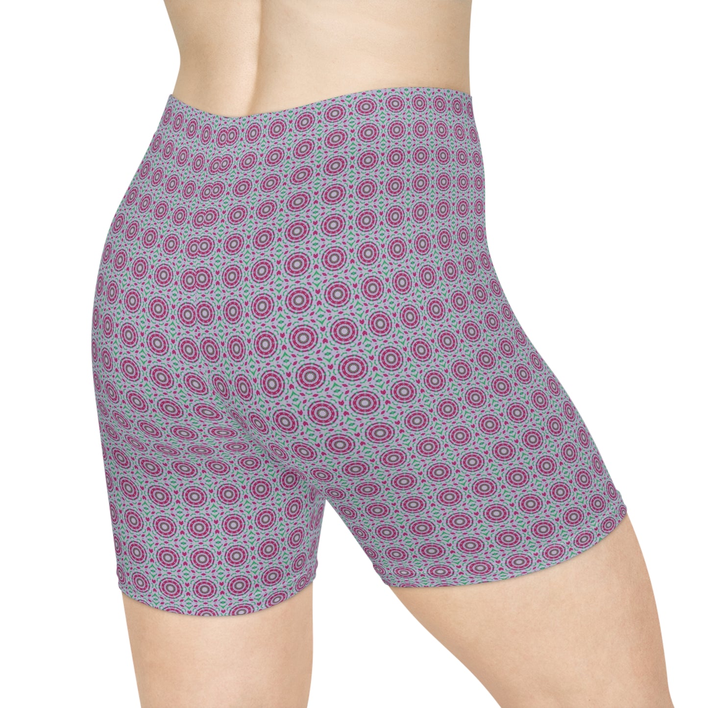 Women's Cymatic AOP Biker Shorts (HADRN)