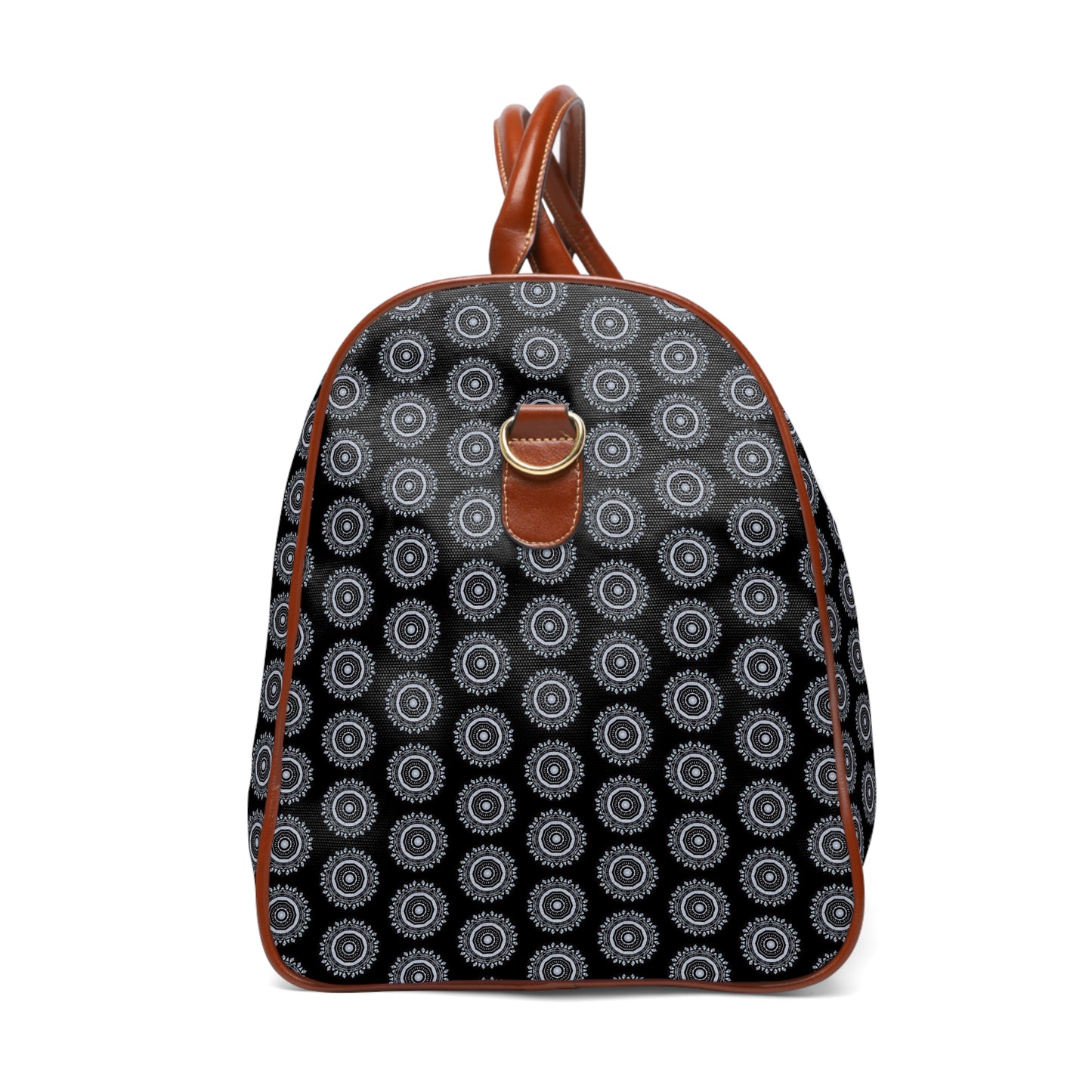 MAYA Cymatic Aop Waterproof Pu Travel Bag (Black)