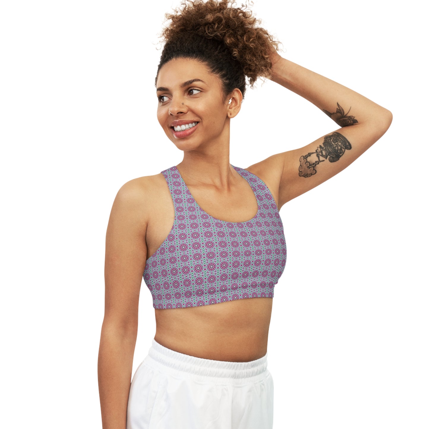 Women's Cymatic AOP Seamless Sports Bra (HADRN)