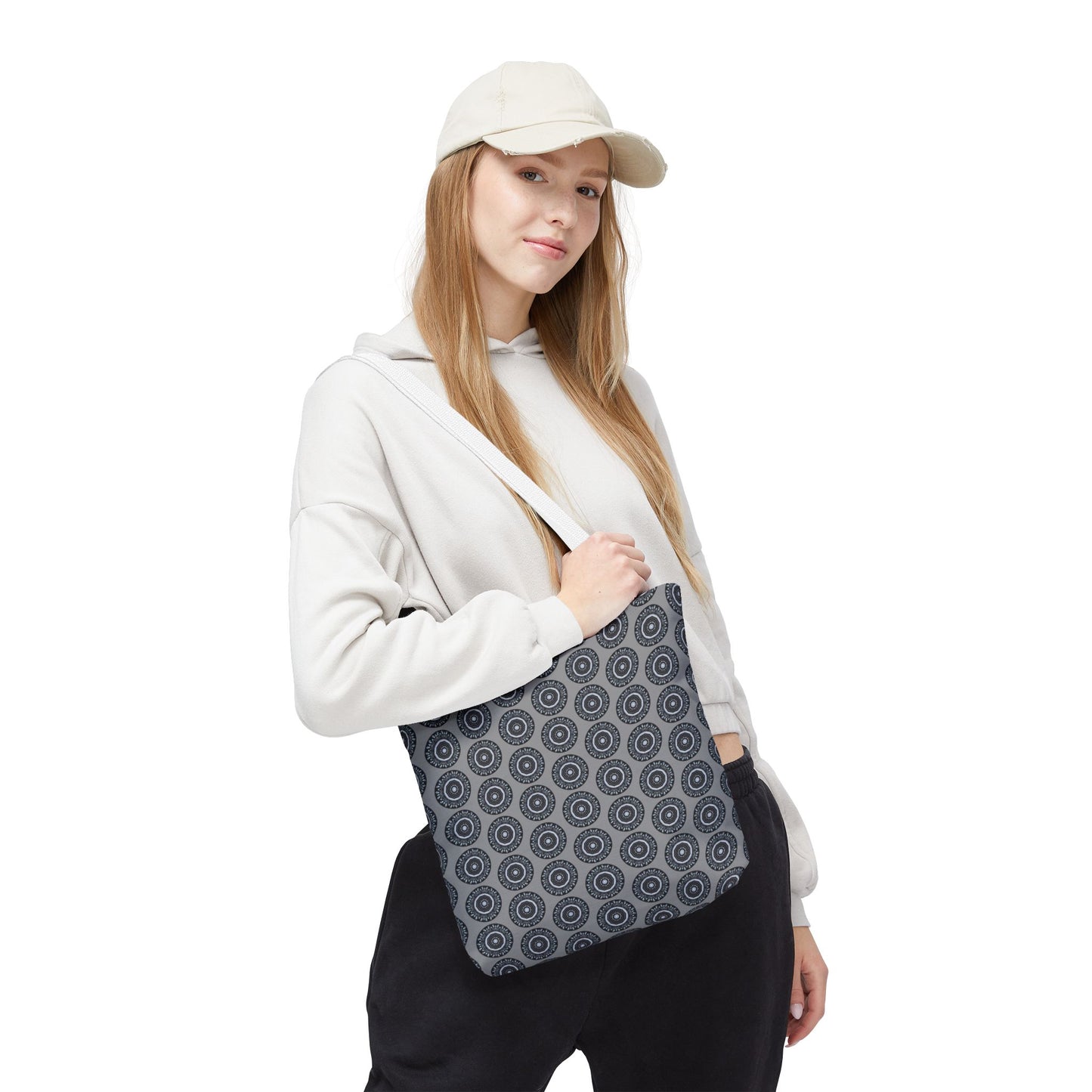 MAYA Cymatic Aop Customisable Tote Bag (Grey)