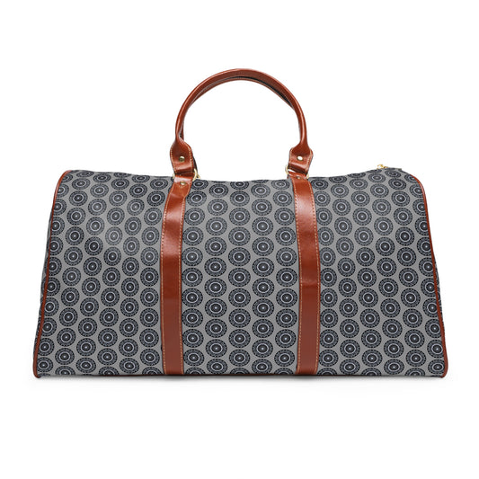 MAYA Cymatic Aop Waterproof Pu Travel Bag (Grey)