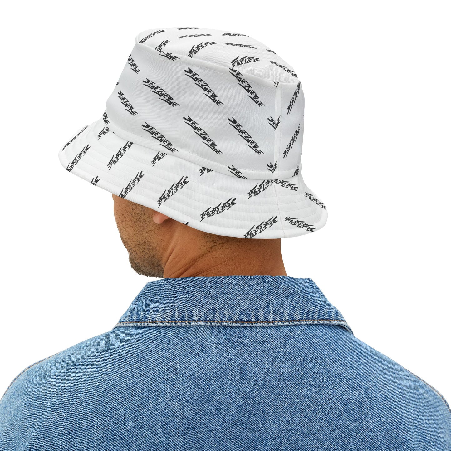 3EyeTyeDye AOP Bucket Hat (White)