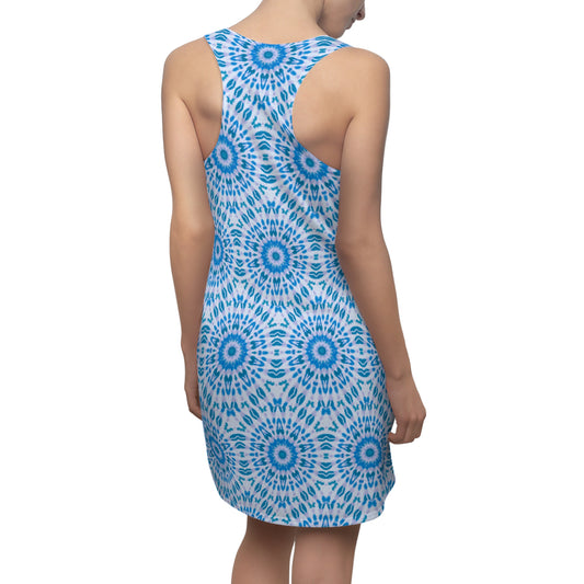 Women’s "E-VEIL EYE" Cymatic Print Racerback Dress