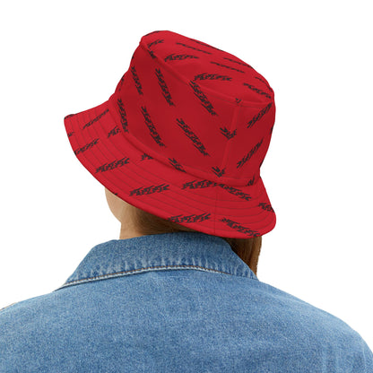 3EyeTyeDye AOP Bucket Hat (Dark Red)