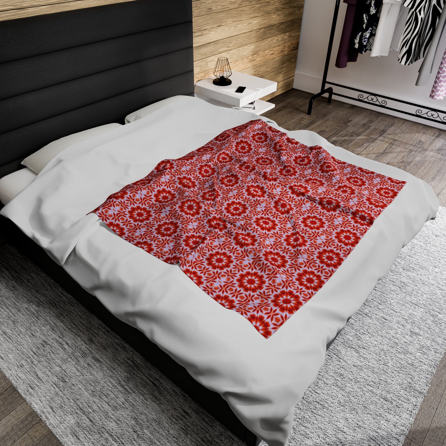 SACRAL Cymatic AOP Velveteen Blanket