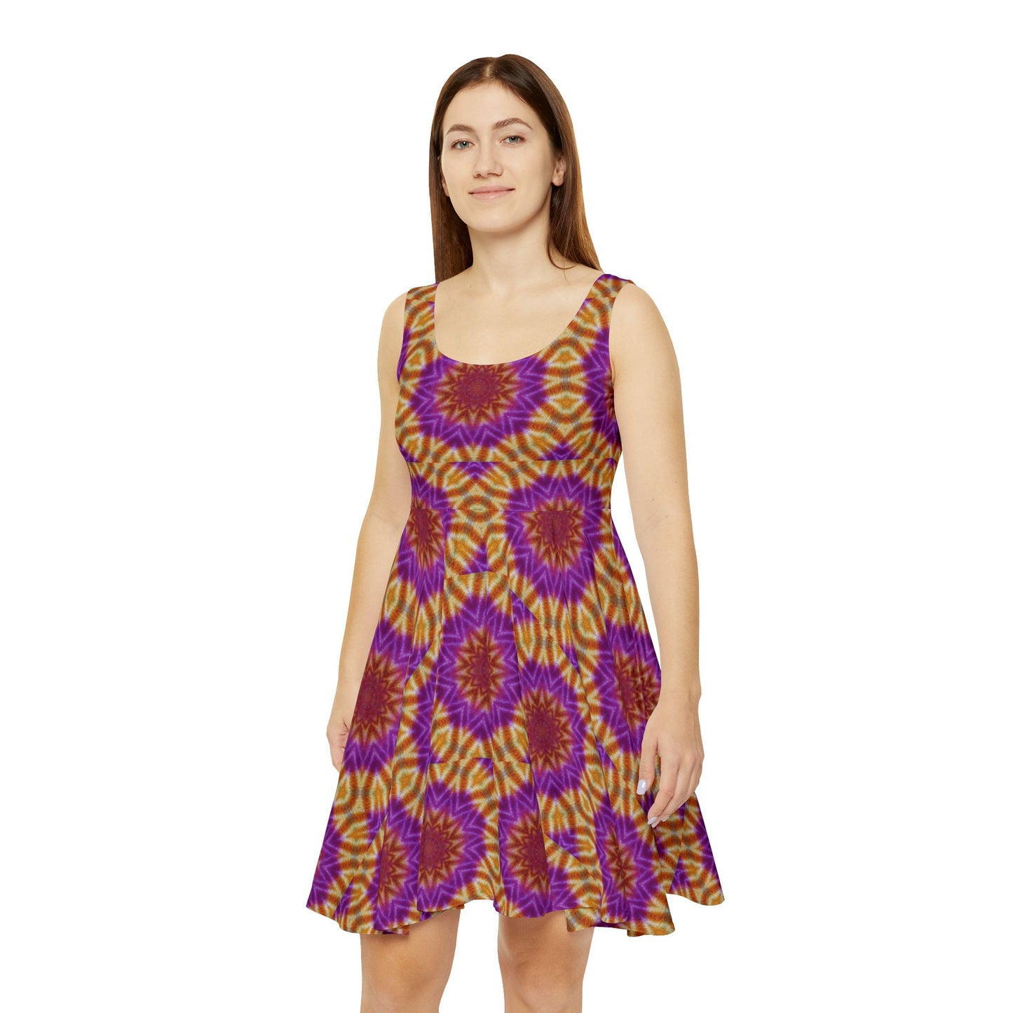 Women's "OST3OS" Cymatic Print Skater Dress