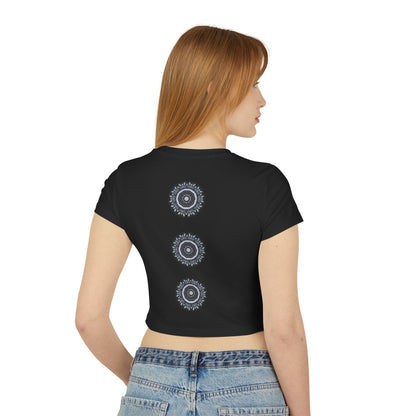 Women's "MAYA" Cymatic Print Baby Tee