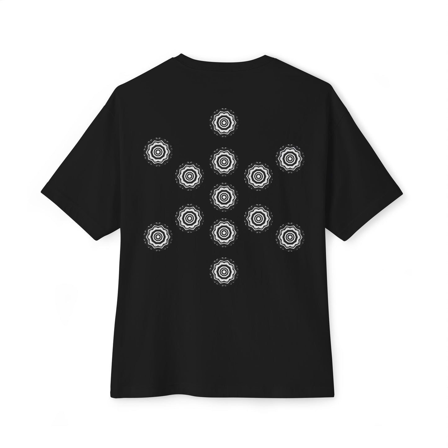 3ETD "417" Cymatic Print Oversized Boxy T Shirt (FOL)