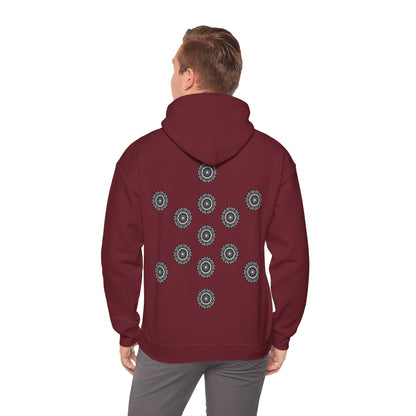 Men's 3ETD Noir "MAYA" Cymatic Print Hoodie