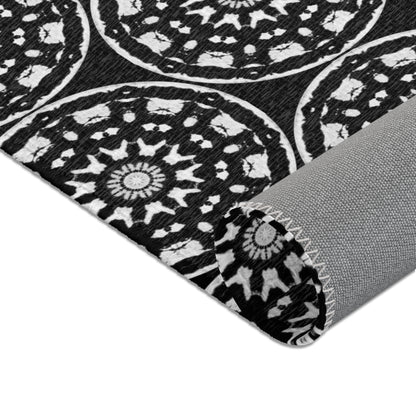 STMPUNK Cymatic Area Rug (Black) - Modern Home Decor