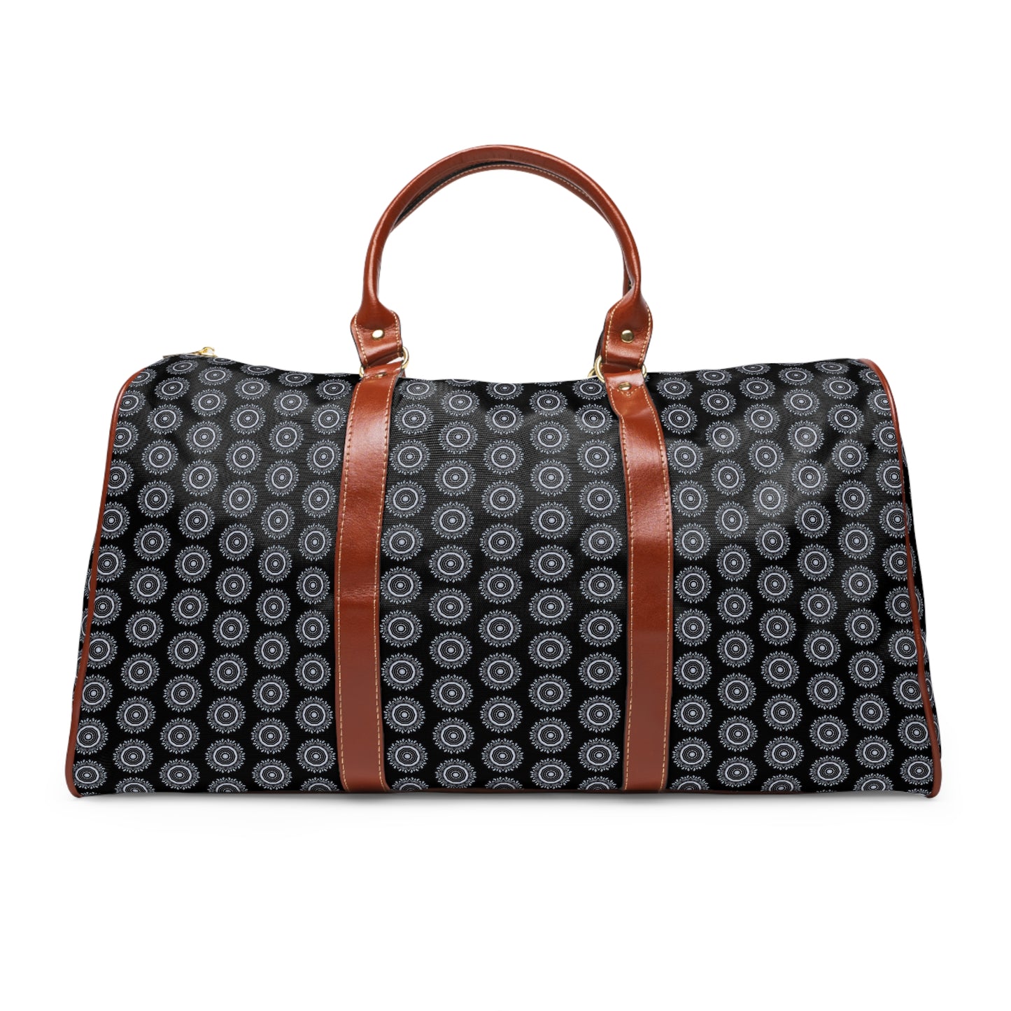 MAYA Cymatic Aop Waterproof Pu Travel Bag (Black)