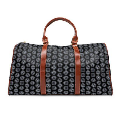 MAYA Cymatic Aop Waterproof Pu Travel Bag (Black)