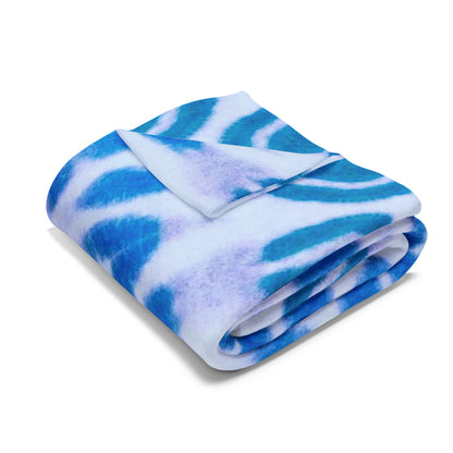 E-VEIL EYE Cymatic Arctic Fleece Blanket