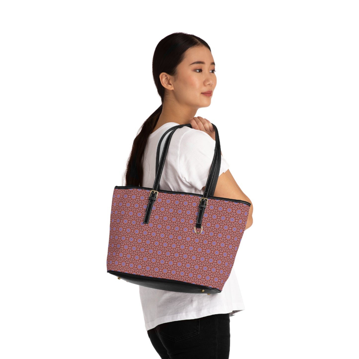 DECA Cymatic Aop Pu Leather Shoulder Bag