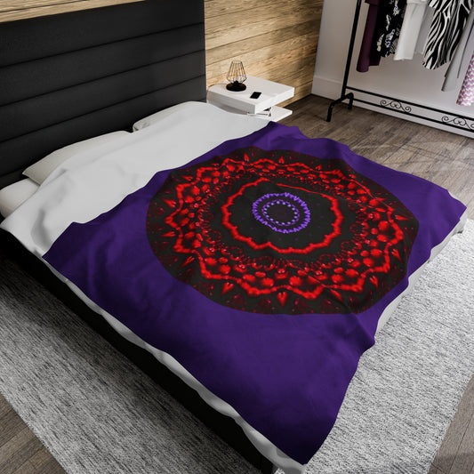 VESI-2 Cymatic Velveteen Blanket (Purple)