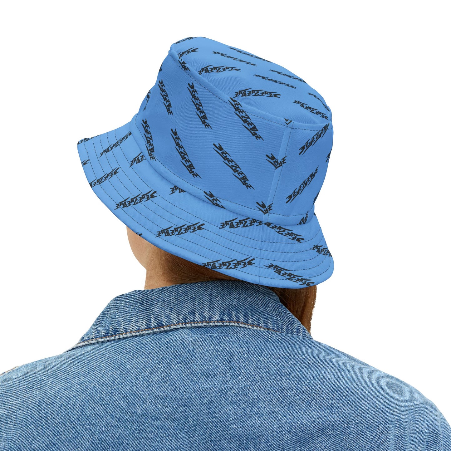 3EyeTyeDye AOP Bucket Hat (Light Blue)