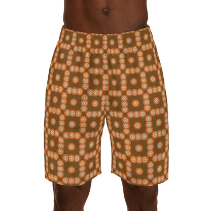 Men's "SOL" Check Jogger Shorts (AOP)