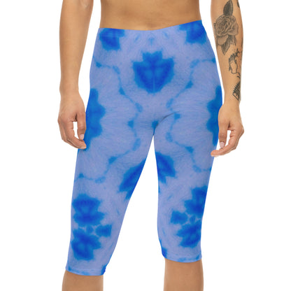 Women's "BLU3DR3AM" Capri Leggings