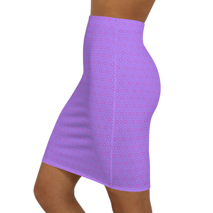 Women's Mid-Waist AOP Pencil Skirt (DALA)