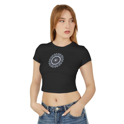 Women's "MAYA" Cymatic Print Baby Tee