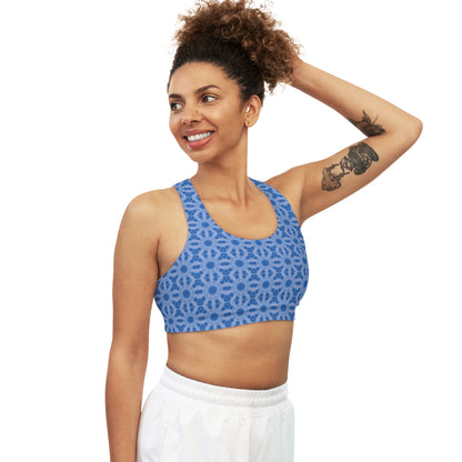 Women's Cymatic AOP Seamless Sports Bra (BLU3DR3AM)