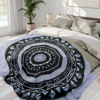 MAYA Cymatic Prt Arctic Fleece Blanket