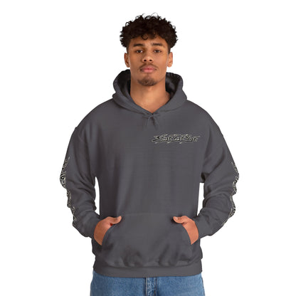 Men's 3ETD Noir "TRIBAL" Cymatic Print Hoodie
