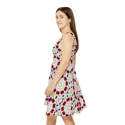 Women's "MOSAIC" Cymatic Print Skater Dress