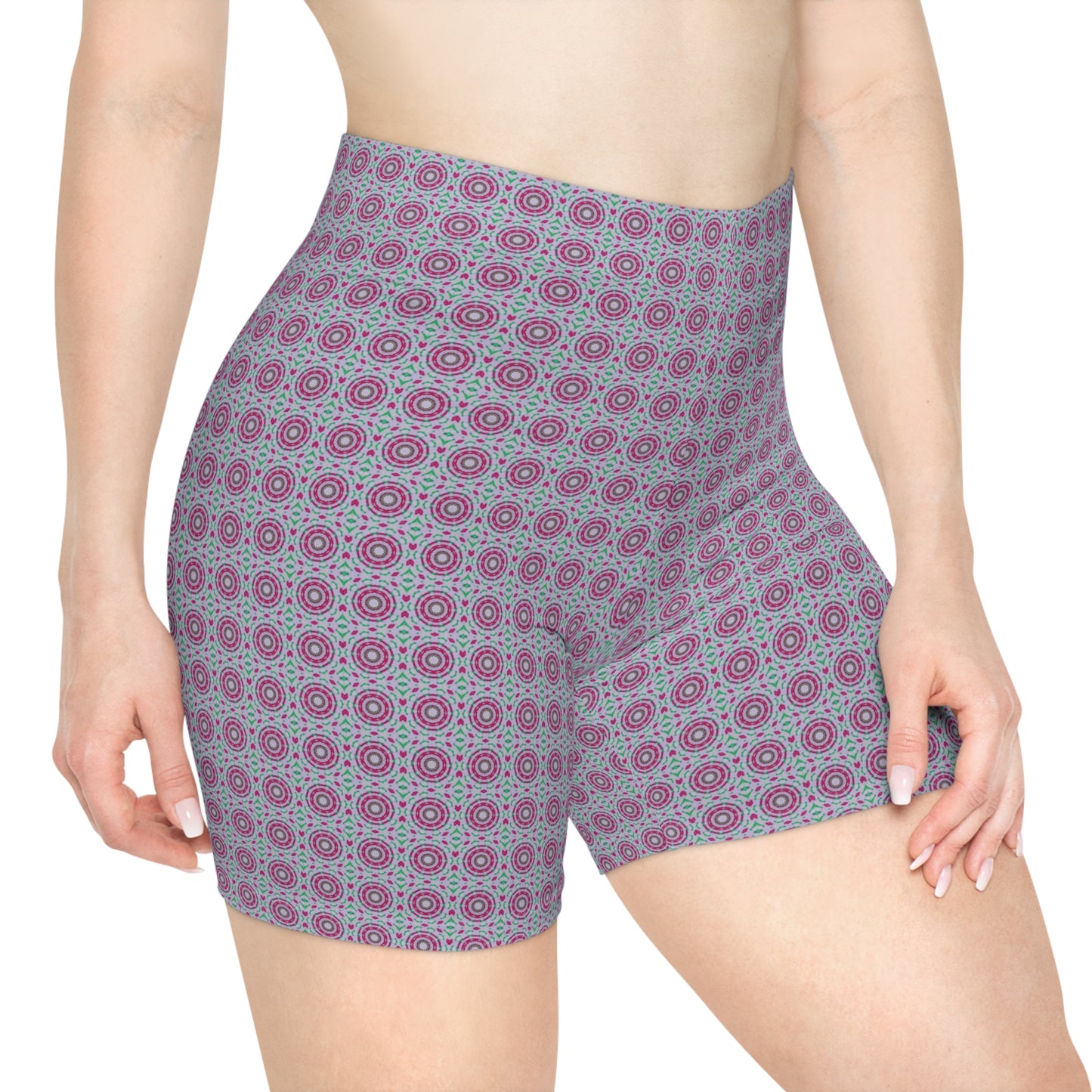 Women's Cymatic AOP Biker Shorts (HADRN)