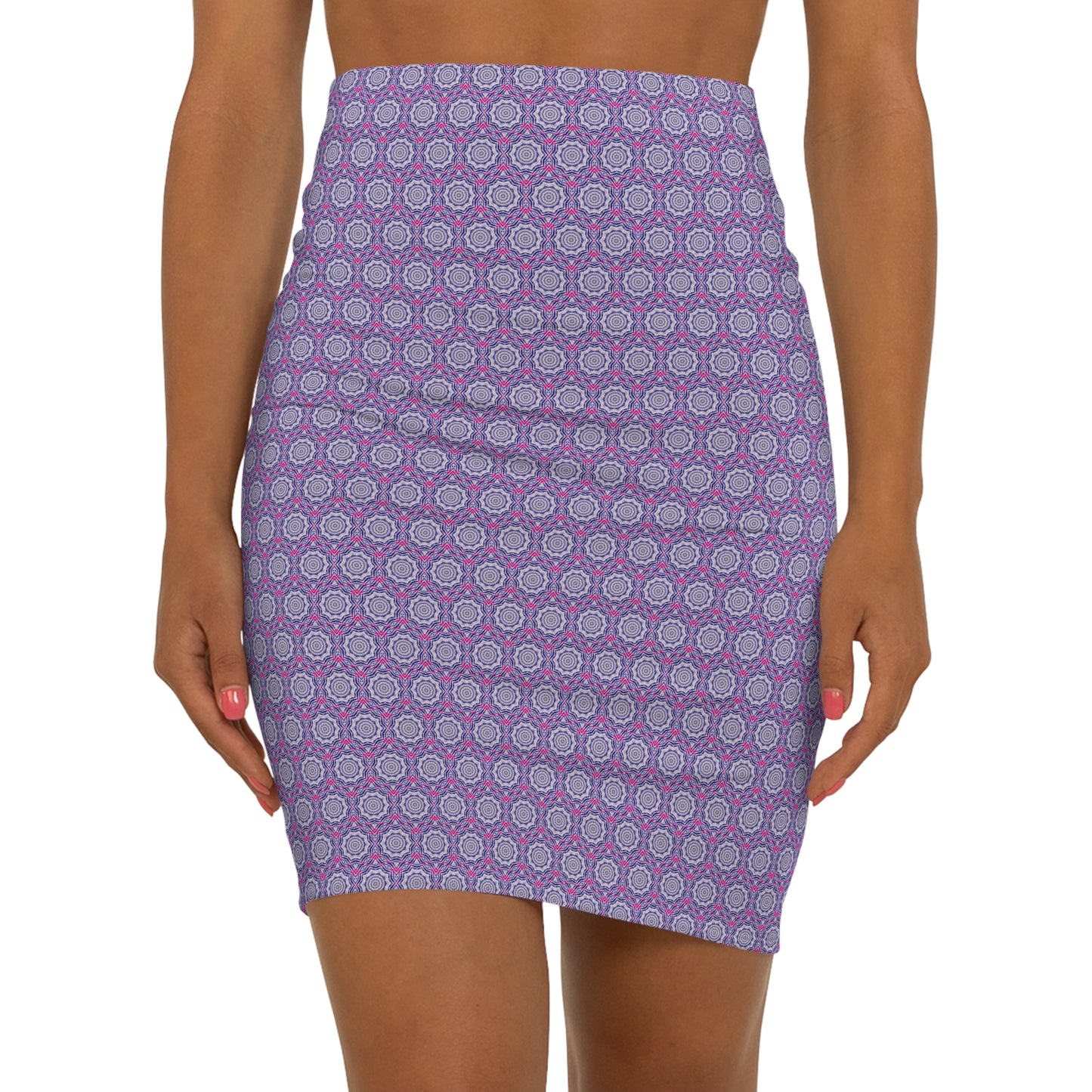 Women's Mid-Waist AOP Pencil Skirt (VibeRATE)