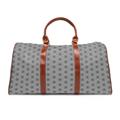 Noir GETA Cymatic Aop Waterproof Pu Travel Bag (Grey)