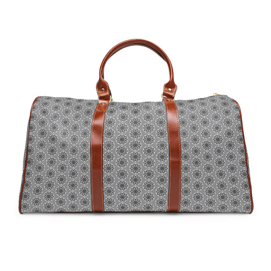 Noir GETA Cymatic Aop Waterproof Pu Travel Bag (Grey)