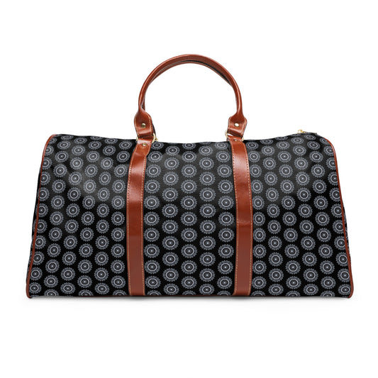 MAYA Cymatic Aop Waterproof Pu Travel Bag (Black)