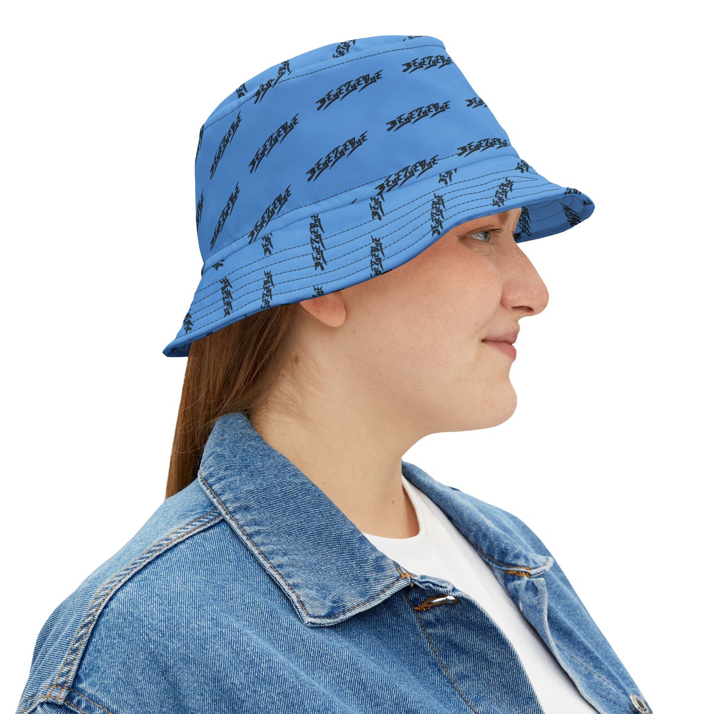 3EyeTyeDye AOP Bucket Hat (Light Blue)