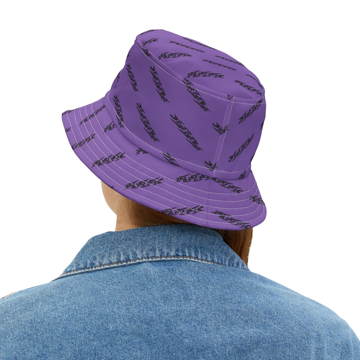 3EyeTyeDye AOP Bucket Hat (Light Purple)