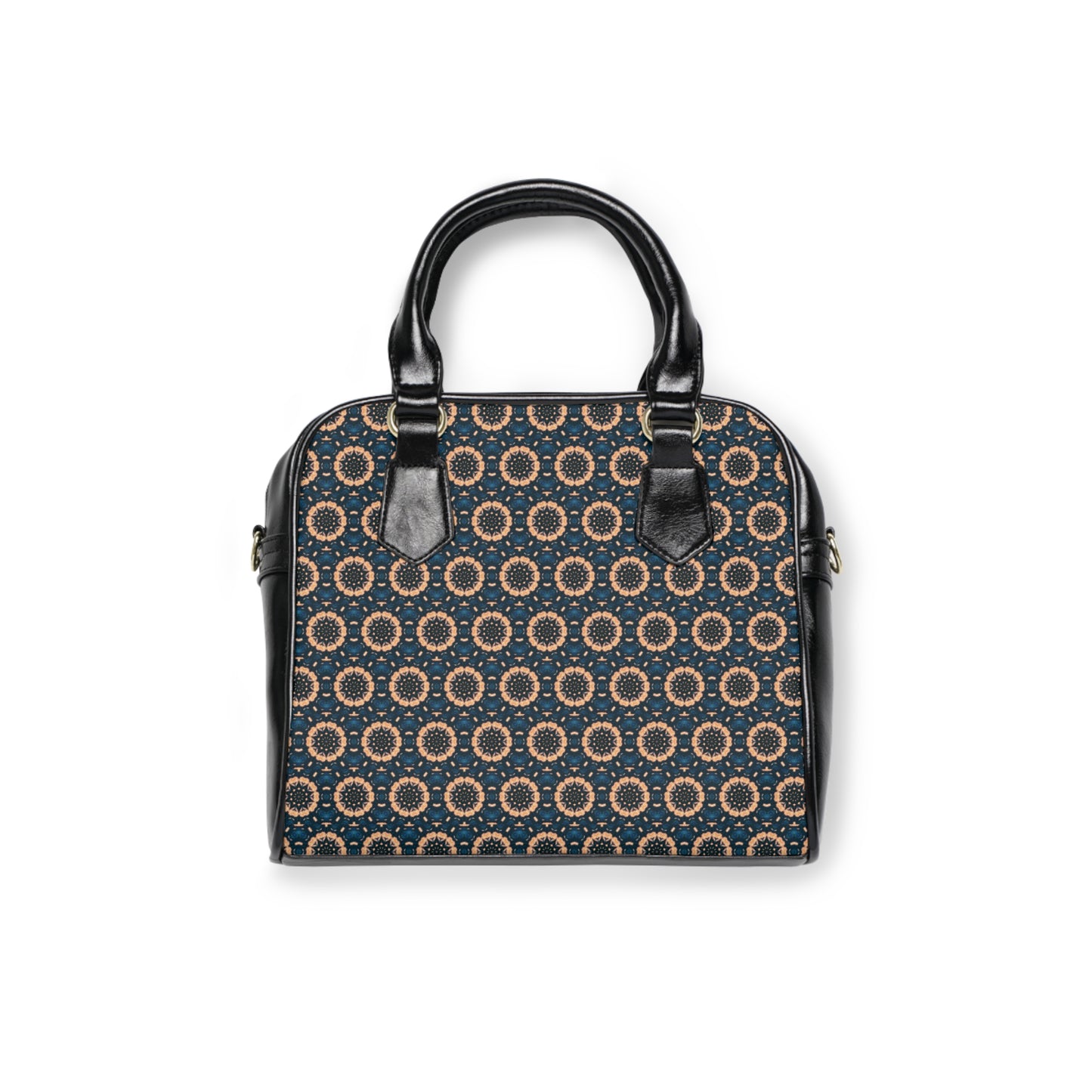 BLKSUN Cymatic Aop Pu Shoulder Handbag