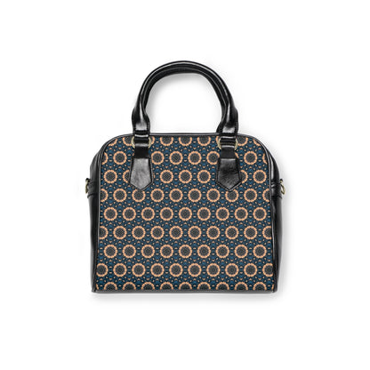 BLKSUN Cymatic Aop Pu Shoulder Handbag
