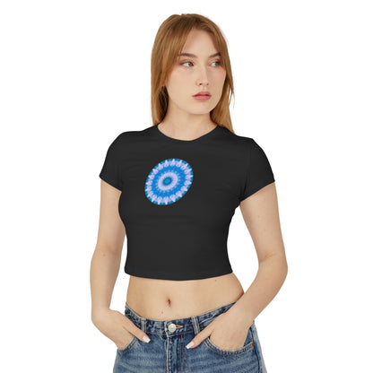 Women's "E-VEIL EYE" Cymatic Print Baby Tee