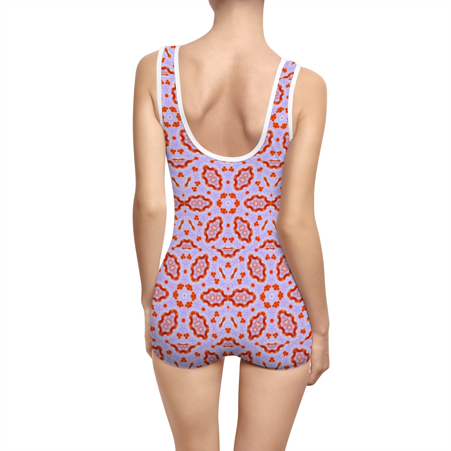 Women’s "HEXA" Cymatic AOP Vintage Swimsuit