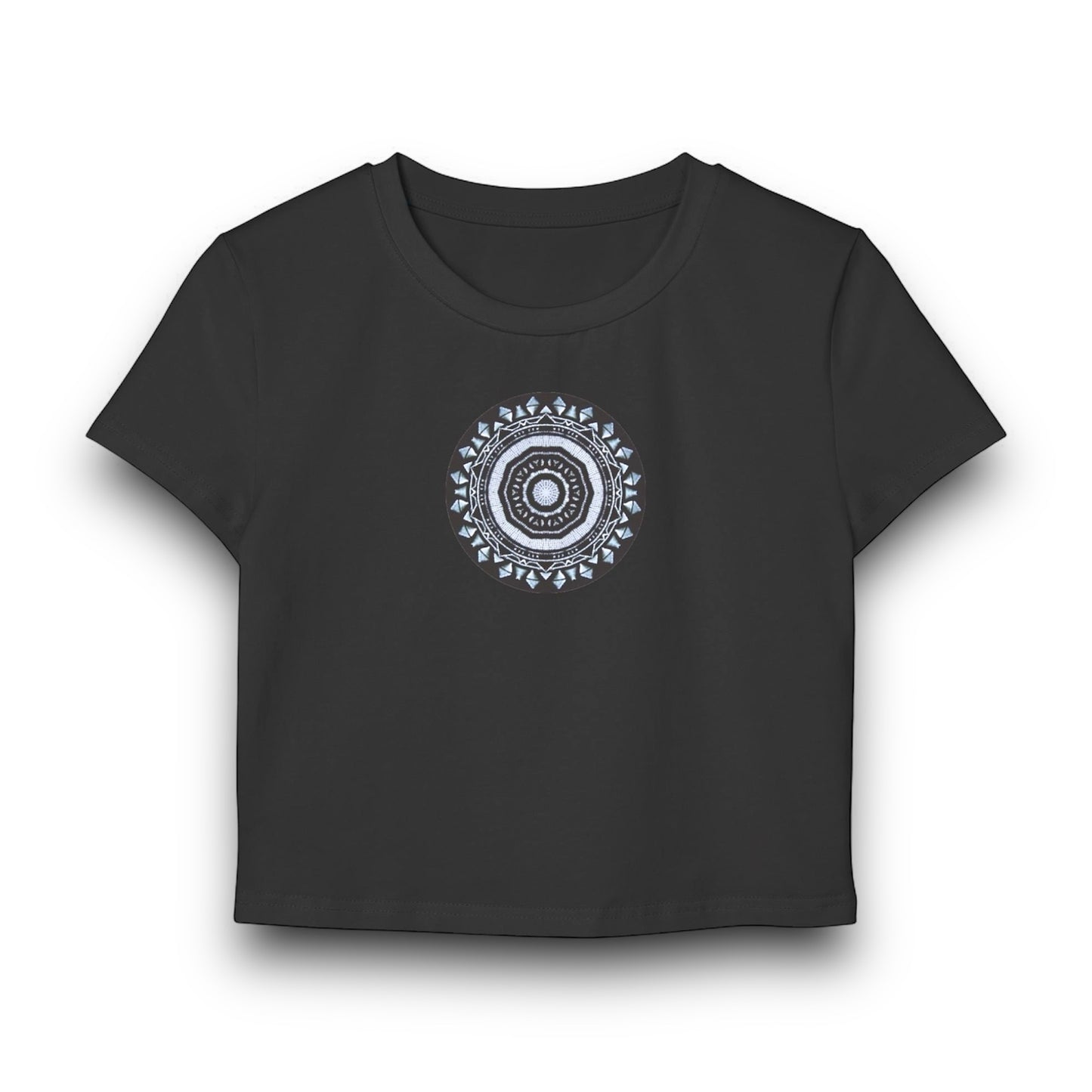 Women's "MAYA" Cymatic Print Baby Tee