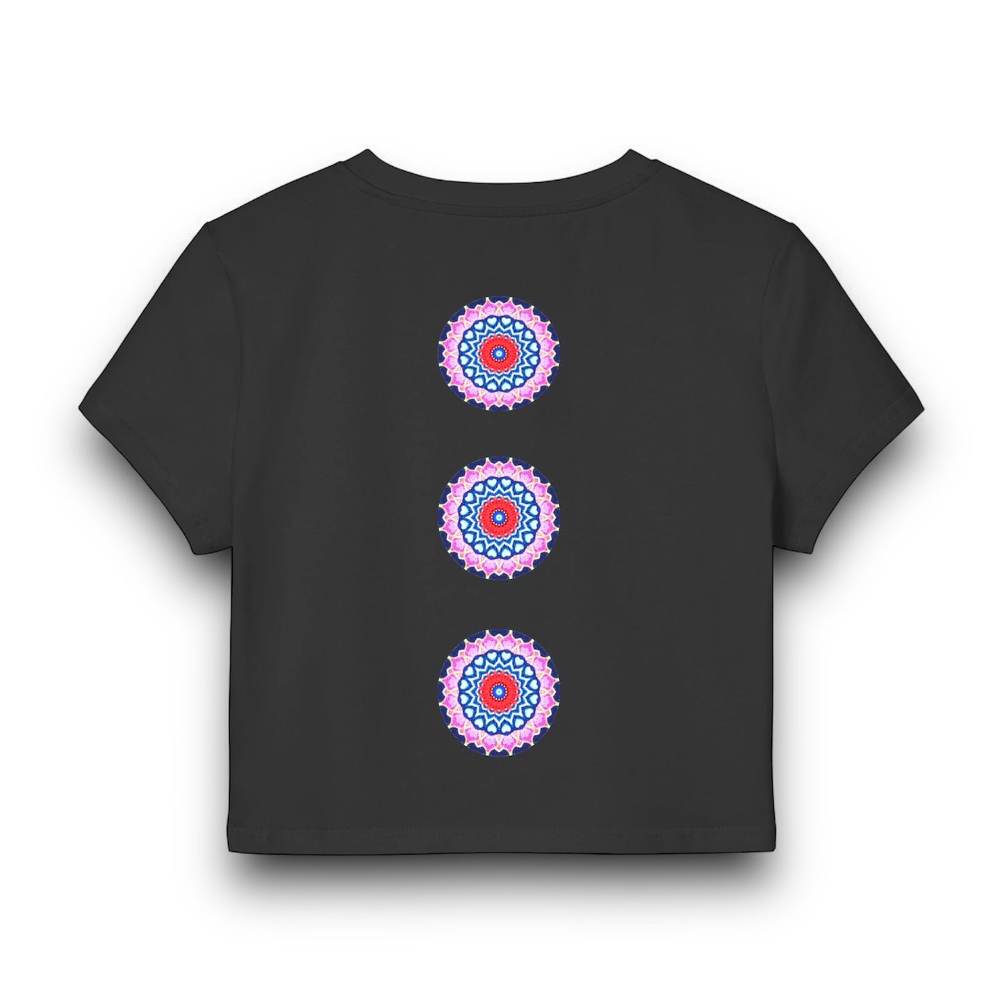 Women's "DECA" Cymatic Print Baby Tee